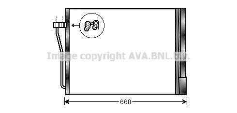 AVA QUALITY COOLING Конденсатор, кондиционер BW5371D